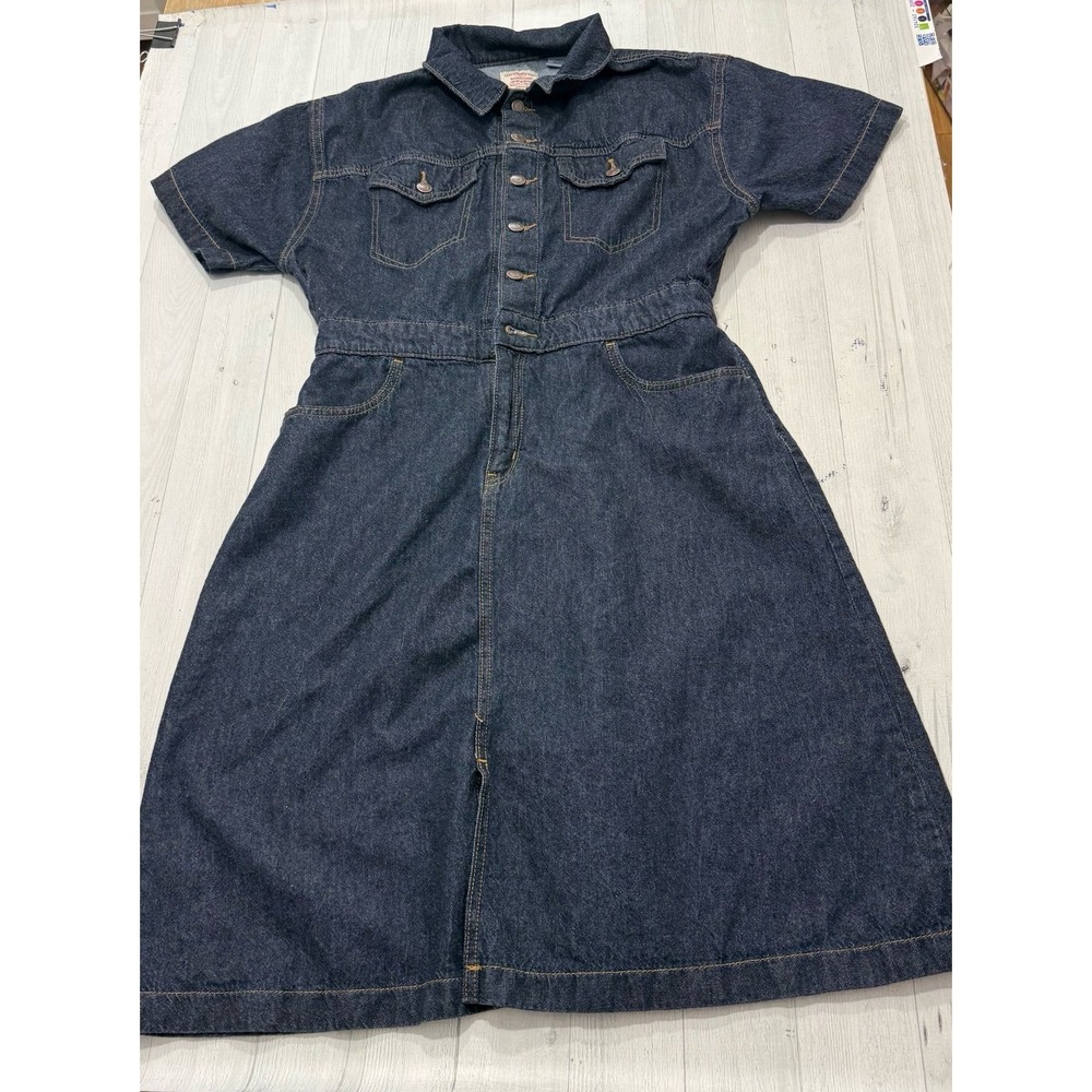Levi's Dark Blue Denim Midi Dress